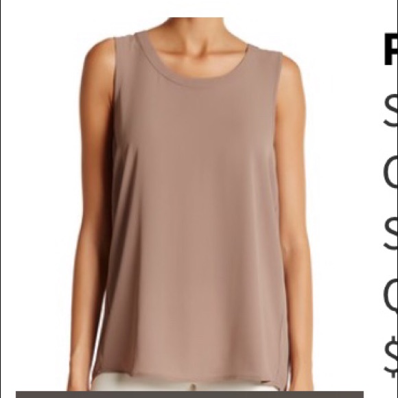 New Pleione Sleeveless Mushroom Pleat Back Blouse